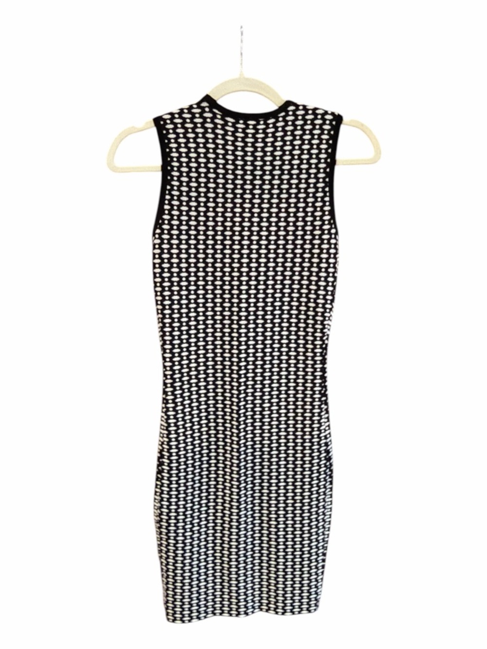 NEW TORN BY RONNY KOBO Tali Knit Bodycon Dress Black & White S - Picture 5 of 13